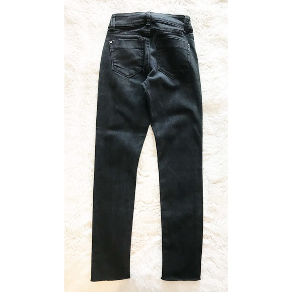 EUC Blue Rein Premium Denim Jeans Size 1 | Washed Distressed Black - Picture 4 of 4
